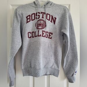 Boston College Gray Champion Hoodie, Unisex XS